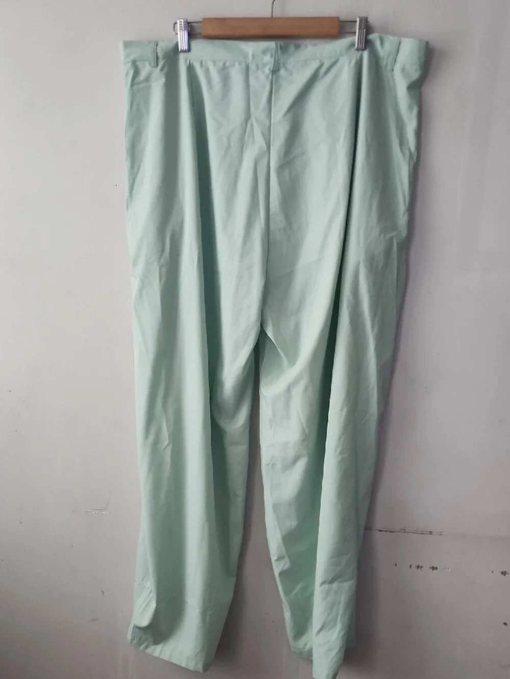 Men's Mint Green Pleated Dress Pants